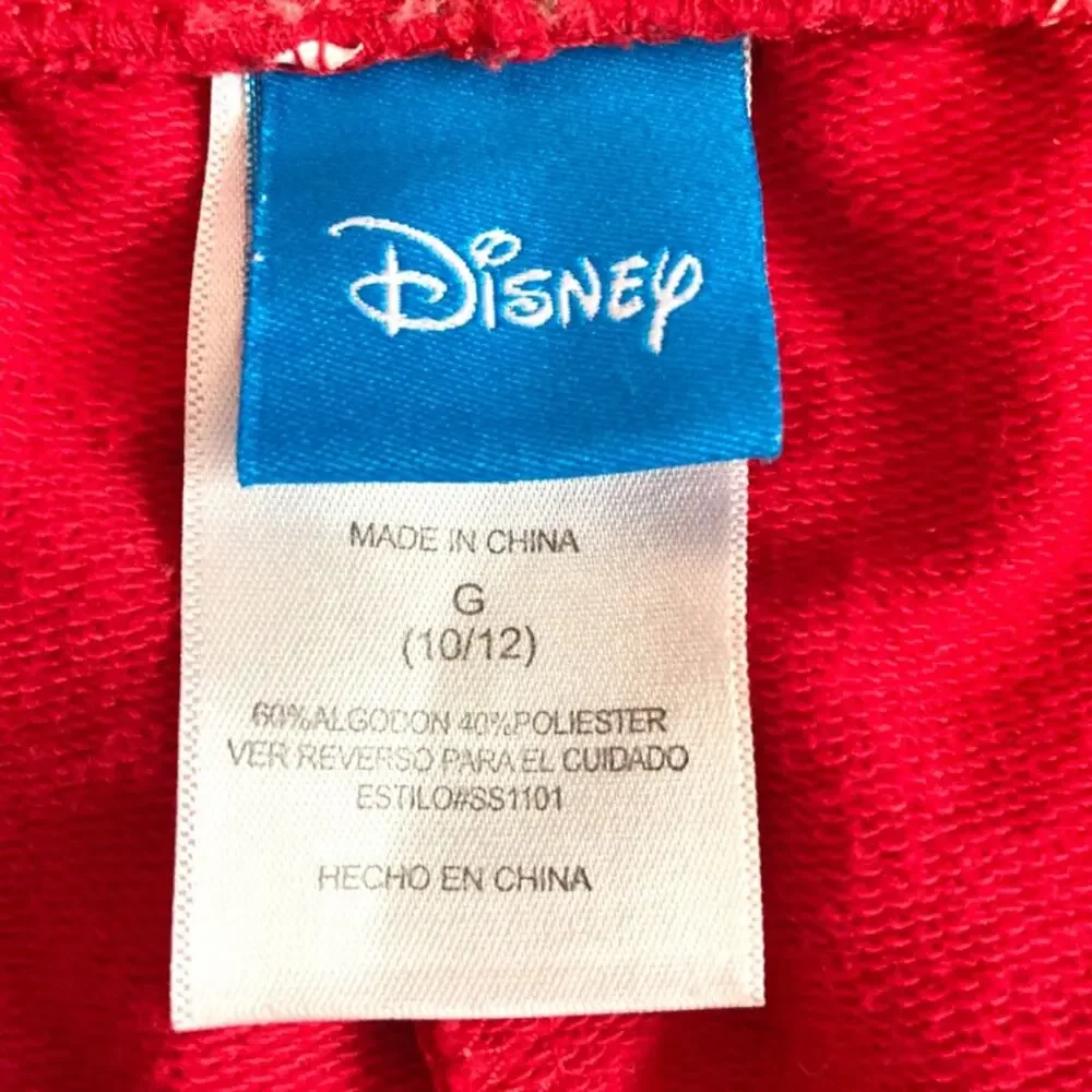Minnie Mouse red polka dot shorts size girls size 10/12